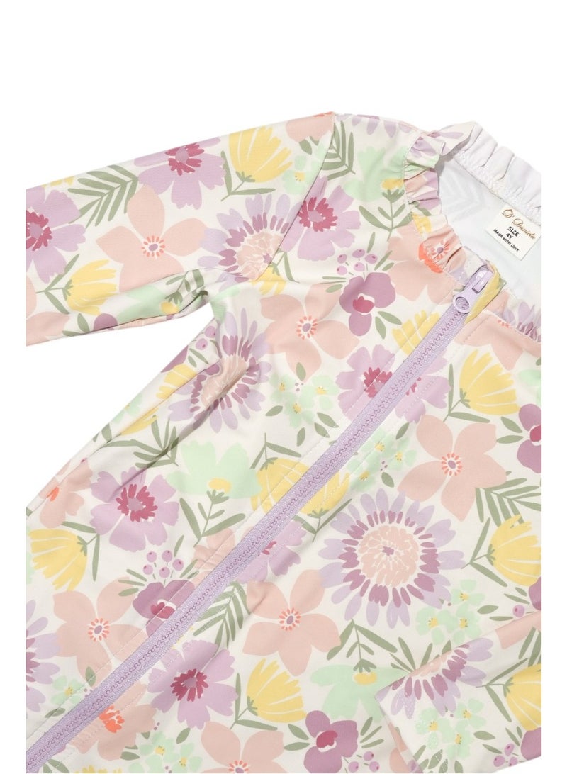 D'Daniela D' Daniela - Tropical Blossom Splash Swimwear - Multicolor - Image 5