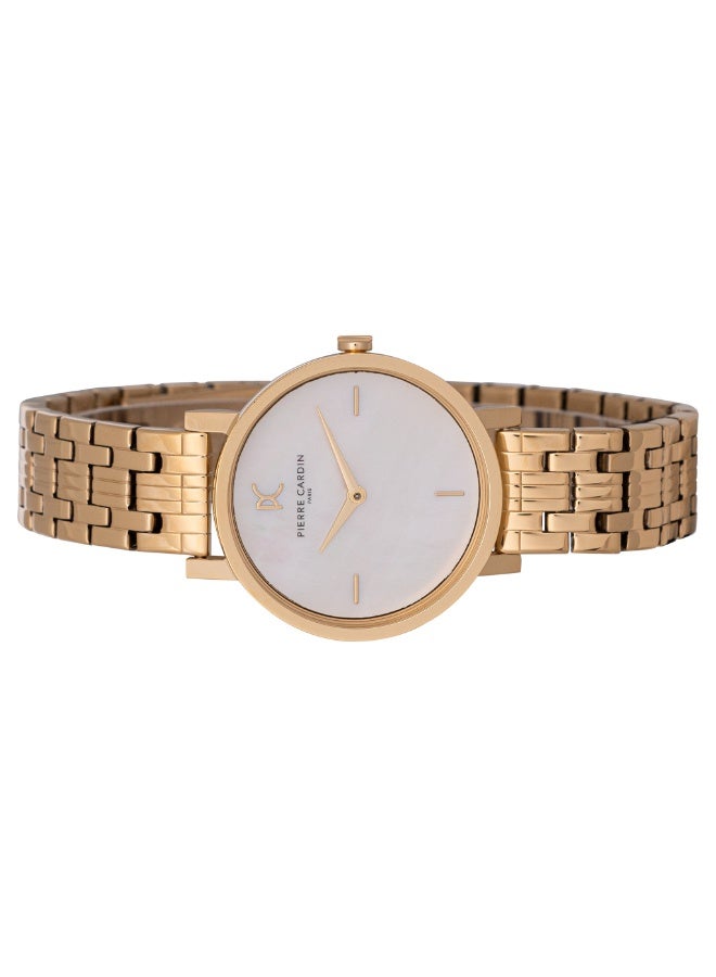 PIERRE CARDIN Women's Watch with Gold Metal Case and Gold Metal Band - Image 3