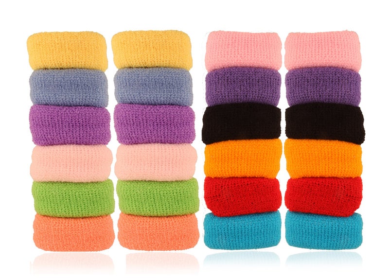 ACCESSHER Soft Multicolor Rubber Hair Band - Set Of 24 Pcs. - Image 5
