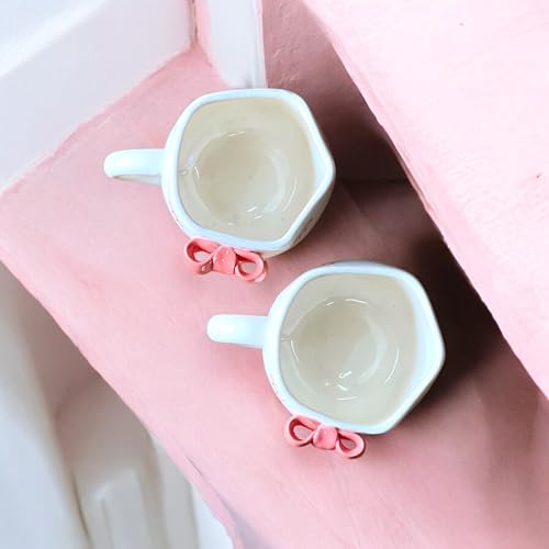 BACKKSPACE RETAIL Ceramic Mug with Unique Art – 250ml | Perfect for Coffee Tea Milk | Microwave and Dishwasher Safe | Ideal for Home, Office, Gifting, Diwali (Pink Bow Mug) - Image 5