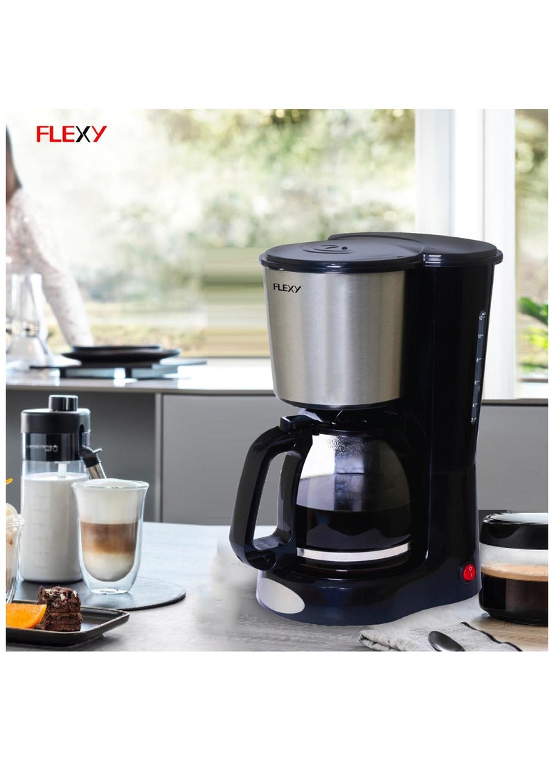 Flexy - Flexy Coffee Maker 1500ml: Anti-Drip, Lighted On/Off, Auto-Warming Plate, Thermal Fuse Protection, Stainless Steel Filter Holder, Removable Parts, Water Level Gauge, 900W, 220V-240V** - Image 1