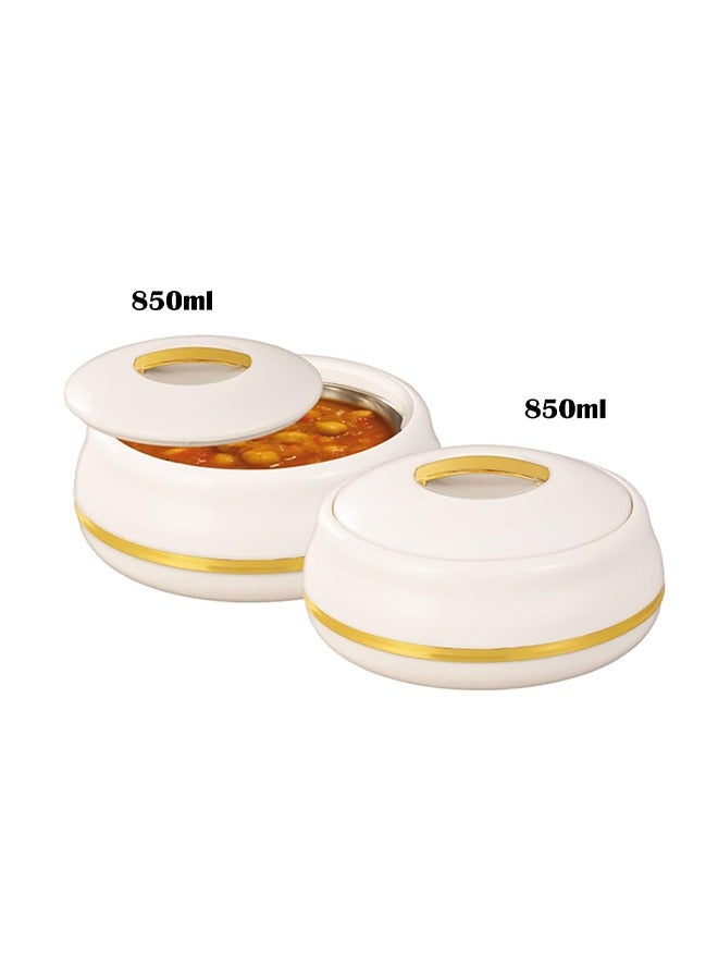 جايبي مجموعة جايبي المزدوجة، 850 مل + 850 مل، عبوة من 2 وعاء حراري، أو ماريا نيو-كريم - Image 2