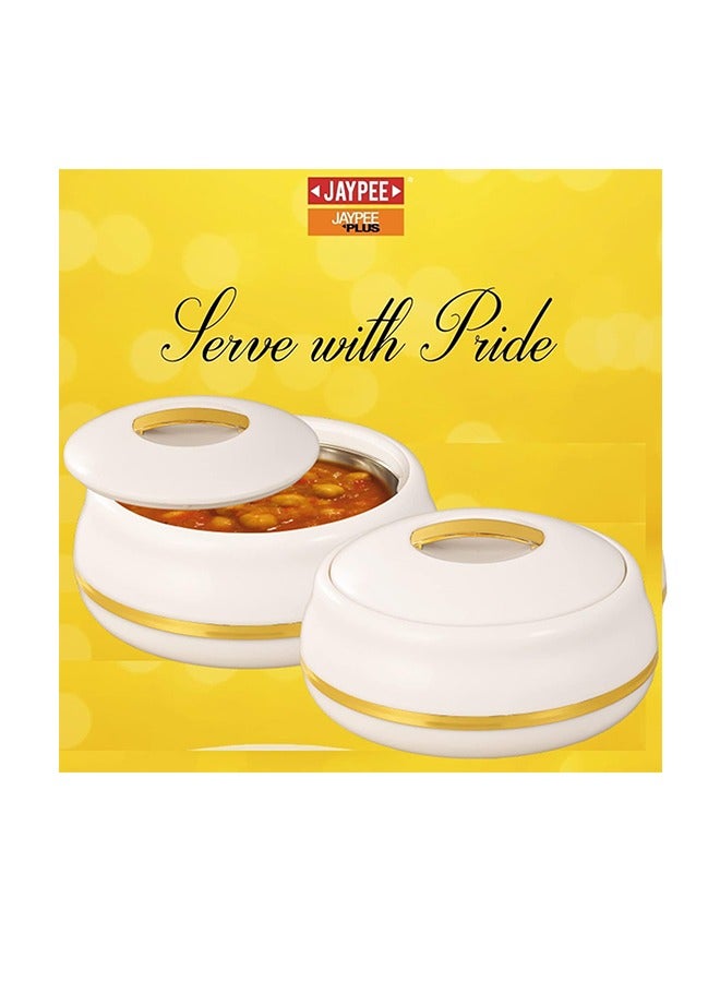 جايبي مجموعة جايبي المزدوجة، 850 مل + 850 مل، عبوة من 2 وعاء حراري، أو ماريا نيو-كريم - Image 3