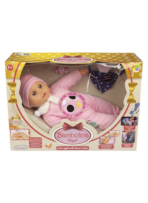 Royal Doll Bambolina Royal Good Night Doll with Classical Music 42cm Ages 2+