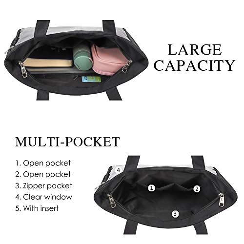 STEAMEDBUN Ita Bag with Insert Large Canvas Shoulder Tote Ita Purse for Cosplay - Image 4
