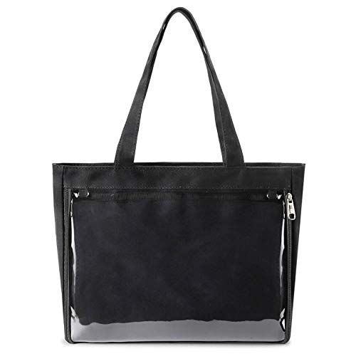 STEAMEDBUN Ita Bag with Insert Large Canvas Shoulder Tote Ita Purse for Cosplay - Image 1