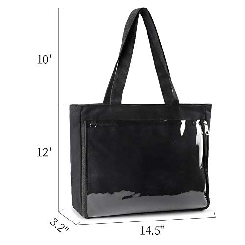 STEAMEDBUN Ita Bag with Insert Large Canvas Shoulder Tote Ita Purse for Cosplay - Image 3