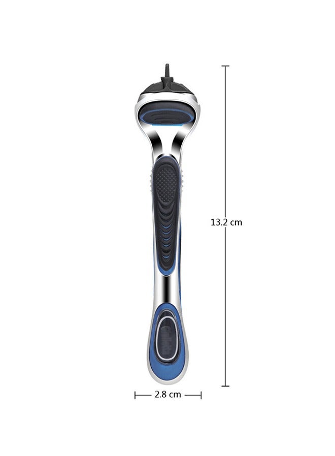 Beyond 4-Blade Razor Ultra-Thin Blades with 1 Handle (Orange+Black) - Image 3