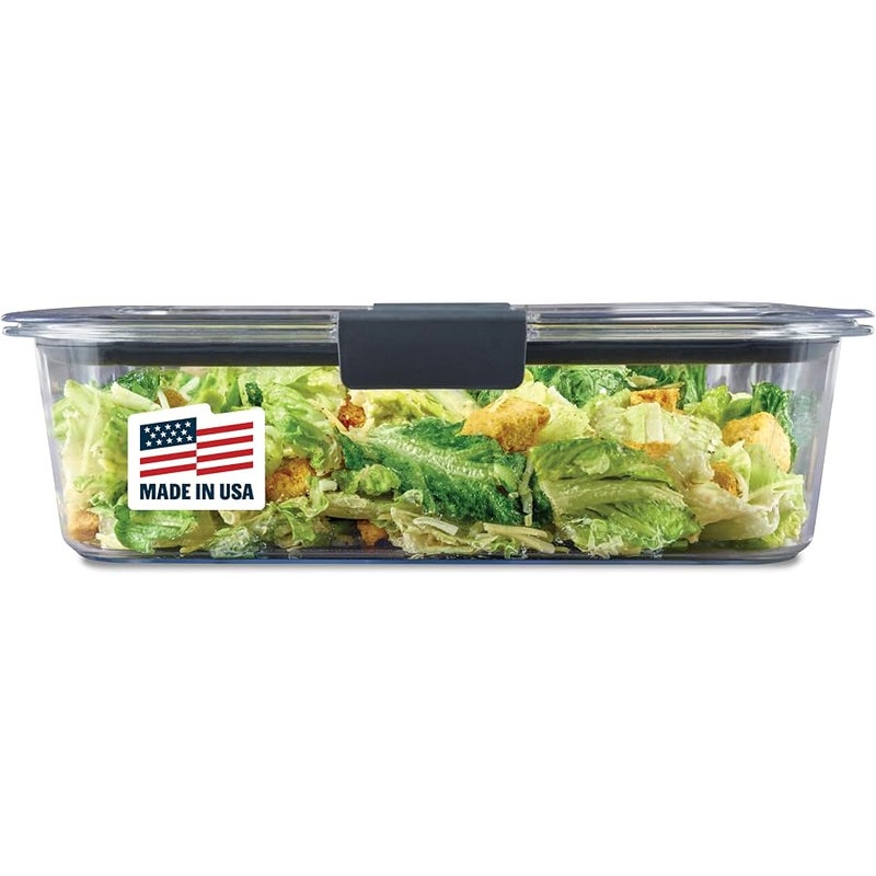 Rubbermaid Brilliance Food Storage Container, Large, 9.6 Cup, Clear 1991158 - Image 1