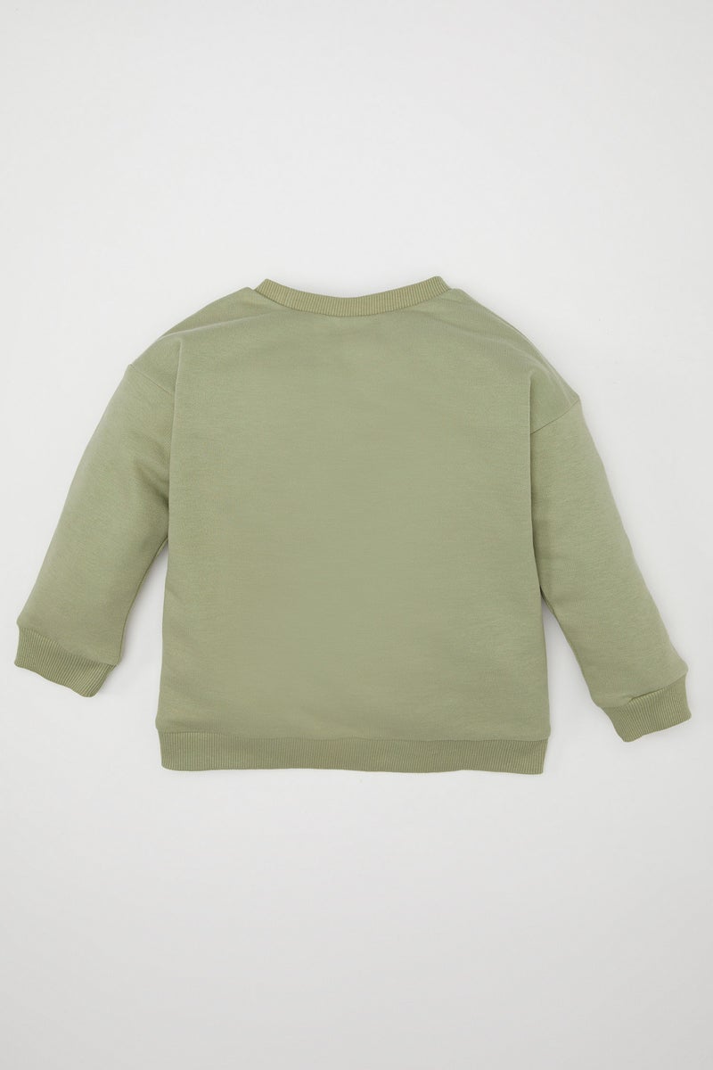 ديفاكتو سويت شيرت بيبي اولادي قصة عادية وطبعة طبيعة - Image 3