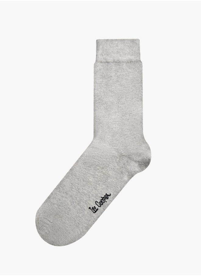 Lee Cooper Men's Printed Non Terry Crew Length Socks - Set of 5  - Image 2