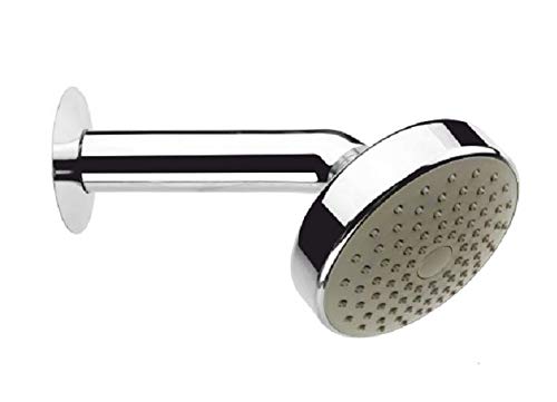 NEW WARE Stylish Overhead Shower Set with Round Brass Shower Arm for Bathroom CP ABS Material