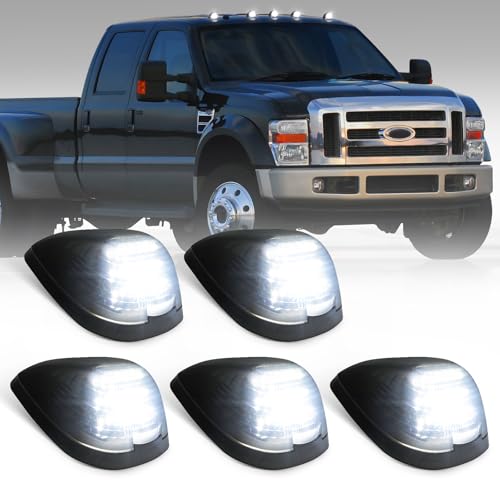 NEIFILES 5PCS LED Cab Roof Marker Lights Compatible with Ford 1999-2016 F250 F350 F450 F550 F650 F750 E150 E250 E350 E450 Super Duty for Pickup Trucks Roof Running Light - Image 1