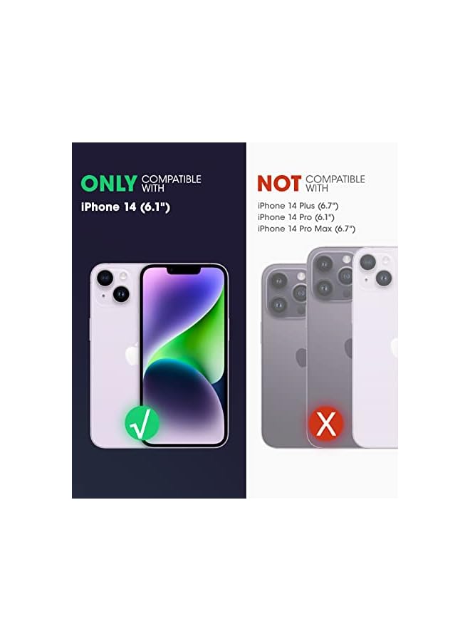 سوبكيس حافظة يونيكورن بيتل برو لهاتف آيفون 14 / آيفون 13 6.1 بوصة، واقي شاشة مدمج ومسند ومشبك حزام شديد التحمل (أسود) - Image 2