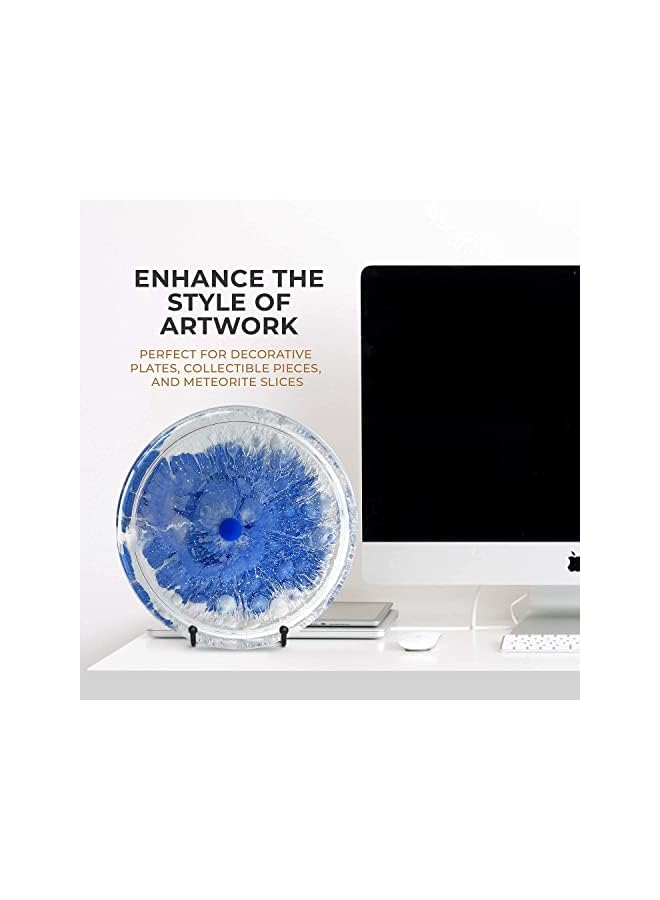 Zaboon Pack 6 Inch Plate Stands For Display Picture Stand Iron Frame Plate Rack Display Rack Metal Frame Rack For Pictures Photos Decorative Plates And Tabletop Art - Image 3