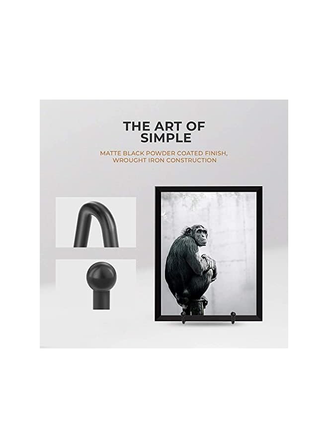 Zaboon Pack 6 Inch Plate Stands For Display Picture Stand Iron Frame Plate Rack Display Rack Metal Frame Rack For Pictures Photos Decorative Plates And Tabletop Art - Image 2