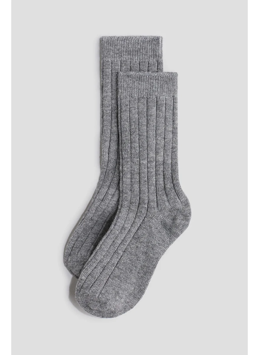 H&M 4-Pack Ribbed Socks