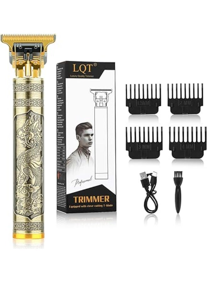 ماكينة تشذيب الشعر وحلاقة الشعر الاحترافية للرجال لاسلكية قابلة لإعادة الشحن مع 4 أمشاط مدرجة، منتجات الحلاقة للقطع بهيكل من المعدن - Image 1