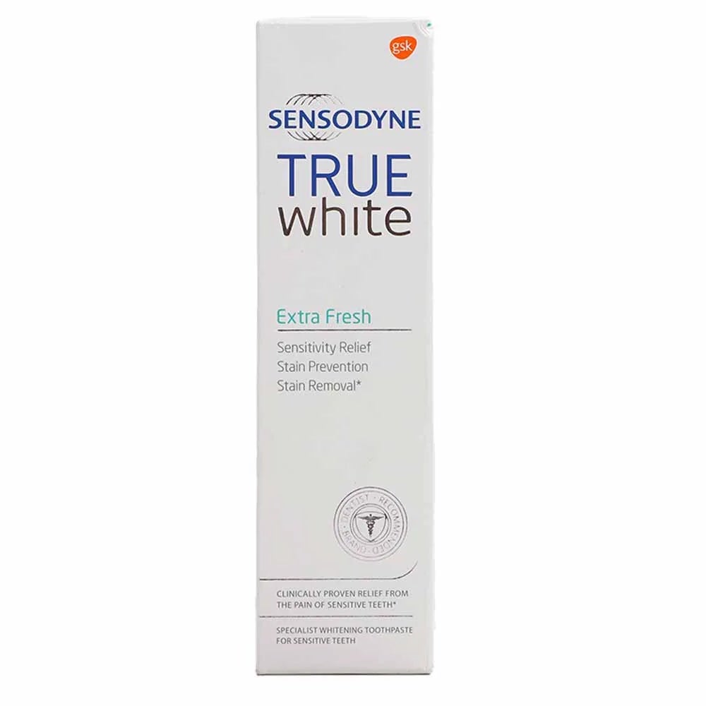 Sensodyne True White and Extra Fresh Toothpaste 75ml- White