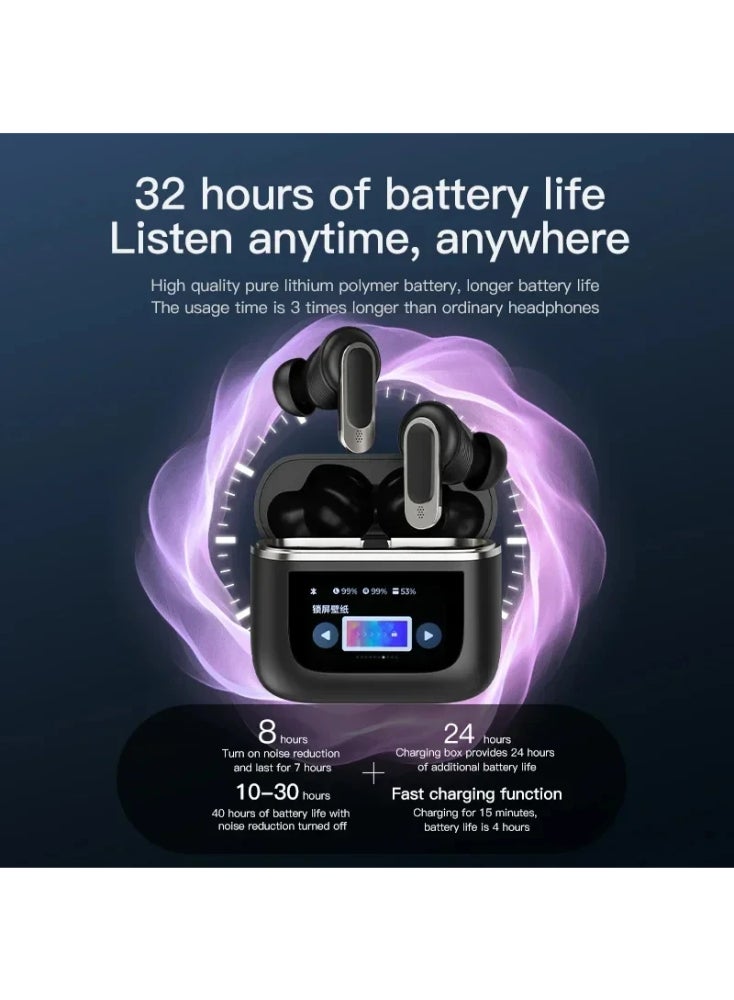 Xiaomi Deerma JB  2 PRO ANC+ENC True Wireless Bluetooth Noise Cancelling In-Ear Touch Control Headphones with Mic - Black