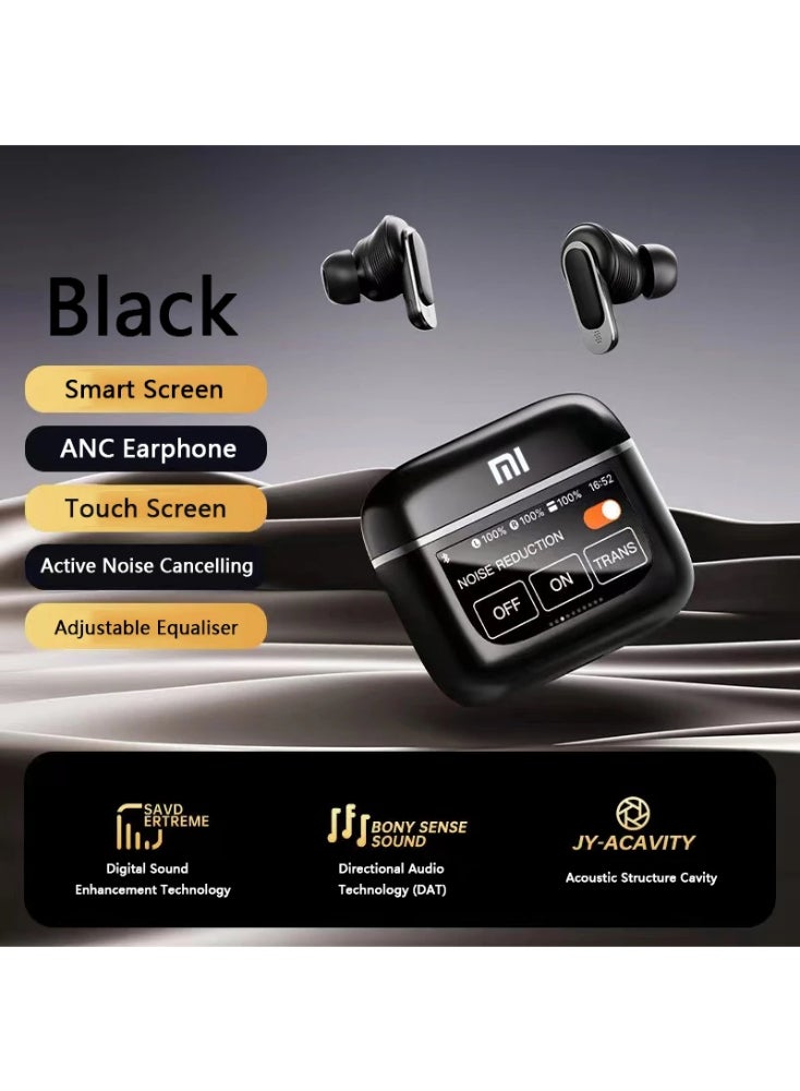 Xiaomi Deerma JB  2 PRO ANC+ENC True Wireless Bluetooth Noise Cancelling In-Ear Touch Control Headphones with Mic - Black