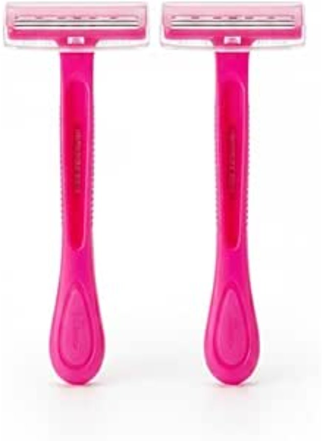 Daiso Women’s T-Shaped Body Razor | 2 Pieces | Disposable Shaving Razors for Smooth Body Grooming - Image 3