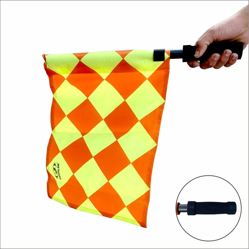 Cougar Linesman's Flag "World cup"| with Carry Bag | Green & Red - Image 2