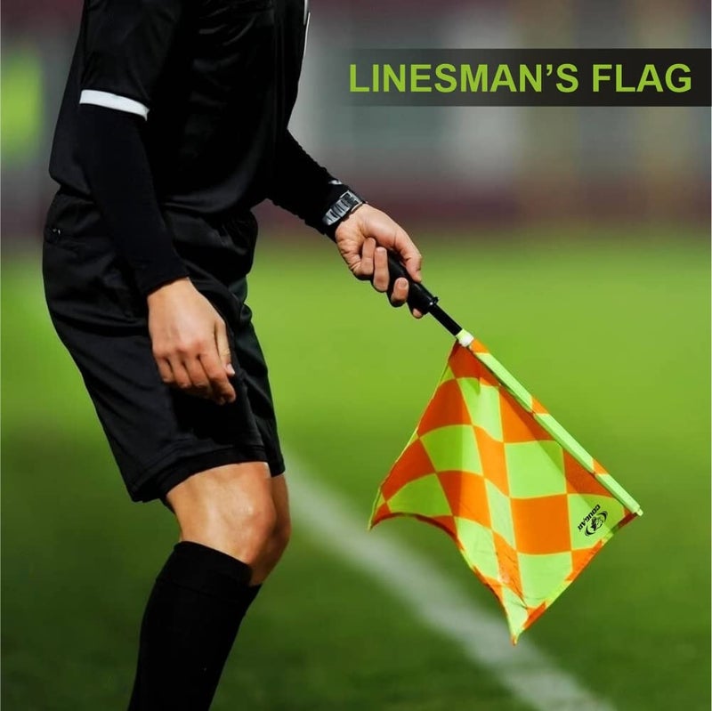 Cougar Linesman's Flag "World cup"| with Carry Bag | Green & Red - Image 3