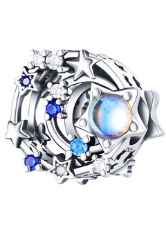 erorex 925 Sterling Silver Charms Beads For Bracelets Necklaces Boho Dream Catcher Star Moon Shell Cat Butterfly Heart Airplane Pendant Blue Purple Colorful Jewelry Birthday Gift For Women Men  - Image 1