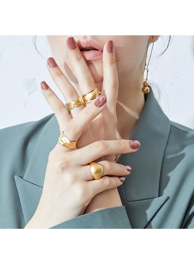 ohora Semi Cured Gel Nail Strips (N Brick) - Brown, Solid, Works with Any UV/LED Lamps, Salon-Quality, Long Lasting, Easy to Apply & Remove - Includes 2 Prep Pads, Nail File & Wooden Stick - Image 2