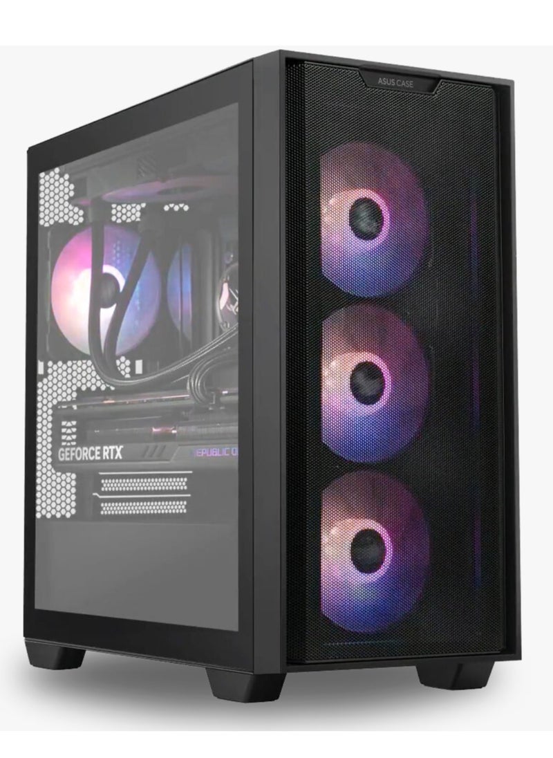 Office Desktop PC - ASUS VA24EHF 24-Inch Eyecare Monitor + Intel Core i5-12400F 12th Generation Desktop Processor, DDR5 16GB Ram, GT 730 2GB Graphics Card, 1TB NVMe M.2 SSD, Windows 11 Pro | Wi-Fi