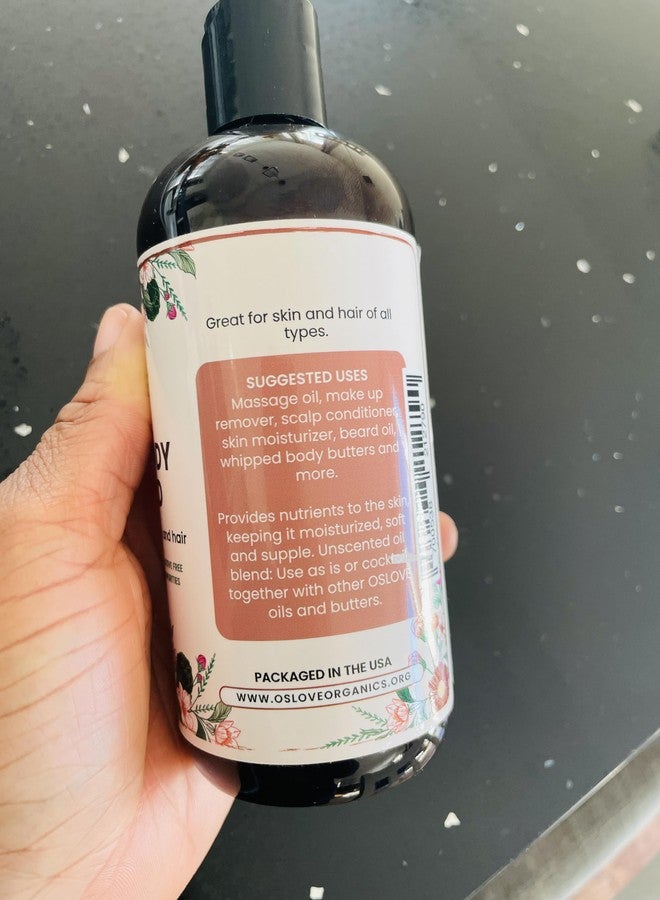 Oslove Organics Organic Face and Body Oil Unique blend of 12 virgin organic carrier oils | Use as is or for making lotions, body butters, serums, soaps-12 oz (12) - Image 4