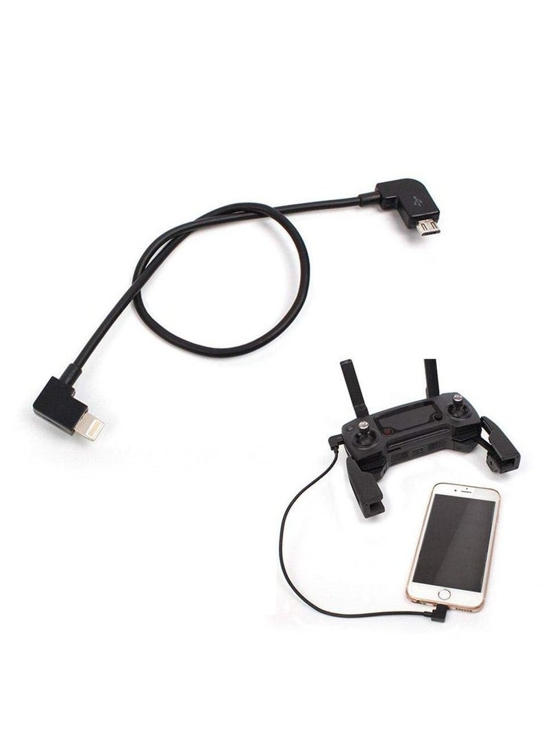 Remote Controller Data Cable Line IOS Cable to Micro USB Adapter Cord 30cm compatible with DJI SPARK & Mavic Pro/PLATINUM/AIR - Image 4