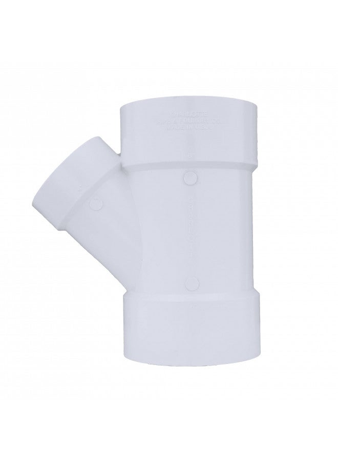 Charlotte Pipe أنبوب تشارلوت 6 x 6 x 4 DWV واي مخفض DWV (تصريف، نفايات وتهوية) (قطعة واحدة) - Image 4