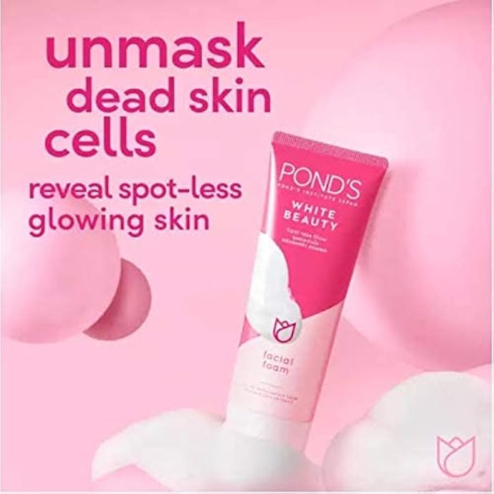 Pond'S, Pond White Beauty Facial Foam Face Wash Lightening Acne Cleanser Treatment 50 g - Image 2