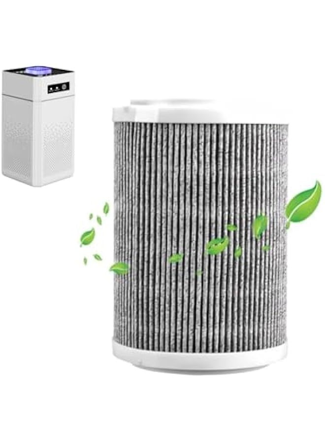 تراسل فلتر هيبا لتنظيف فلتر الهواء من سترايلف، فلتر هيبا H11 3 في 1، خرطوشة فلتر نانو مركبة، فلتر دوار 360 درجة، يزيل حتى 99.97% من الروائح والغبار والدخان وحبوب اللقاح والمزيد - Image 1