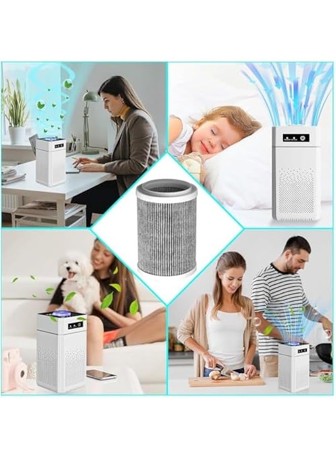 تراسل فلتر هيبا لتنظيف فلتر الهواء من سترايلف، فلتر هيبا H11 3 في 1، خرطوشة فلتر نانو مركبة، فلتر دوار 360 درجة، يزيل حتى 99.97% من الروائح والغبار والدخان وحبوب اللقاح والمزيد - Image 2