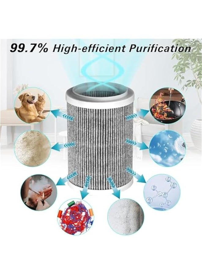 تراسل فلتر هيبا لتنظيف فلتر الهواء من سترايلف، فلتر هيبا H11 3 في 1، خرطوشة فلتر نانو مركبة، فلتر دوار 360 درجة، يزيل حتى 99.97% من الروائح والغبار والدخان وحبوب اللقاح والمزيد - Image 5