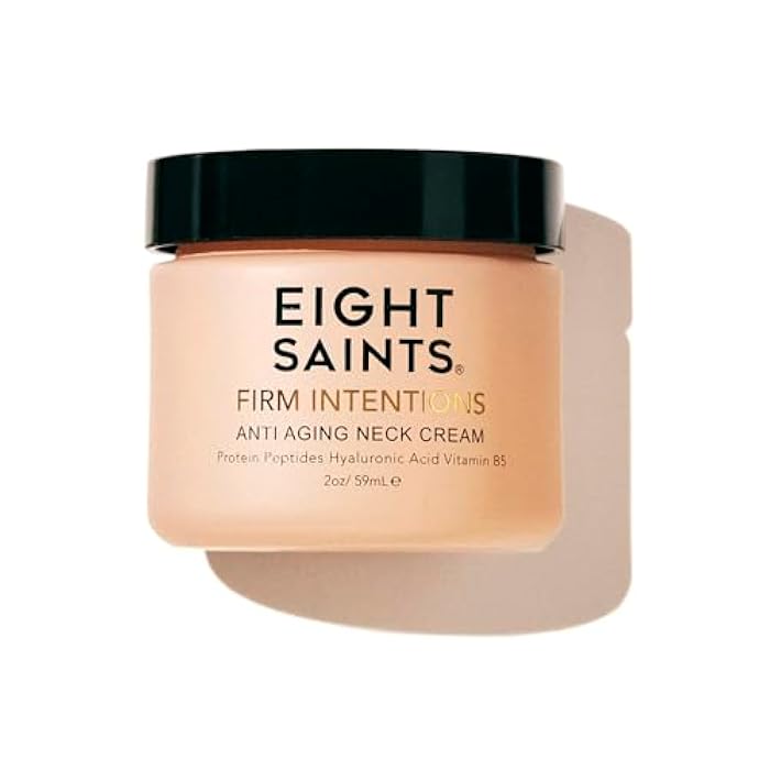 Eight Saints Firm Intentions Anti Aging Neck Cream, Natural & Organic, For Firming Skin and Reducing Wrinkles, 2 Ounces - Image 1