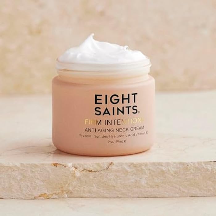 Eight Saints Firm Intentions Anti Aging Neck Cream, Natural & Organic, For Firming Skin and Reducing Wrinkles, 2 Ounces - Image 2
