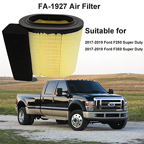 KAKO FA-1927 Air Filter Compatible with Motorcraft Fa1927 air filter Replacement for Ford 2017-2019 F250 F350 Air Filter with 6.7L V8 Powerstroke Diesel Engine, Replace HC3Z-9601-A FA1927 PA8219 - Image 2