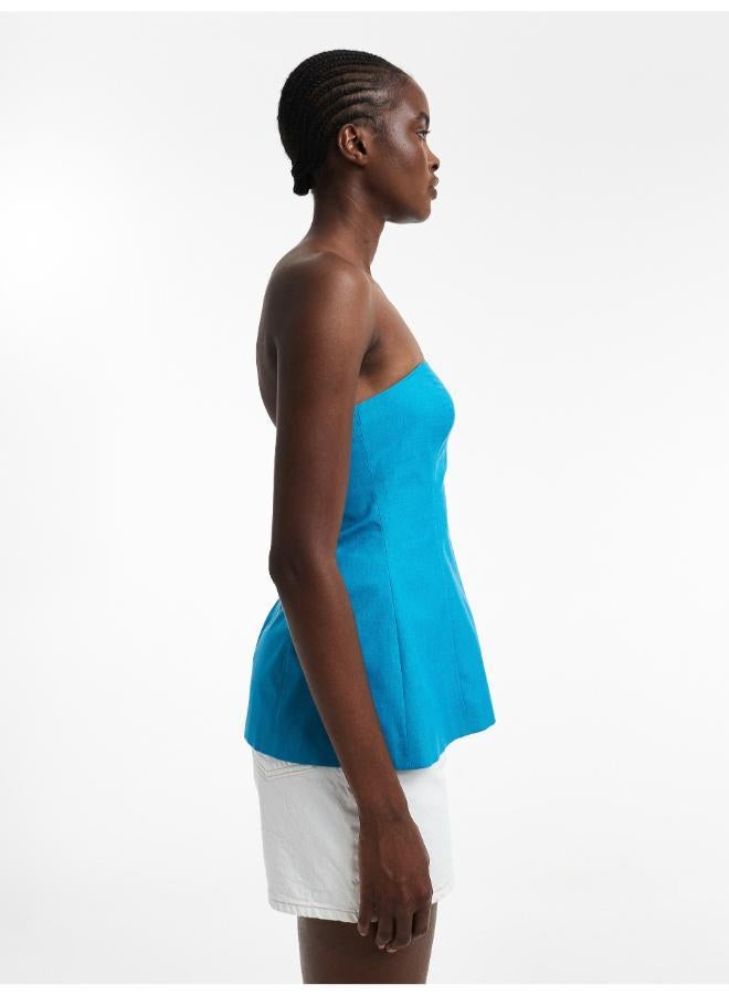 TOPSHOP Casual Sleeveless Tailored Bandeau - Image 3