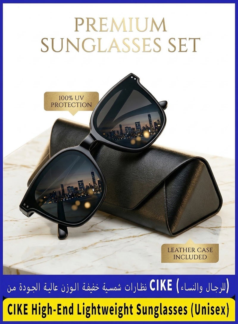 CIKE  Polarized Sunglasses for Men & Women - Lightweight Anti-Glare Sun Glass, HD Vision & 100% UV Protection for Driving and Outdoors - Image 1