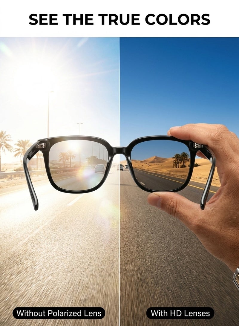 CIKE  Polarized Sunglasses for Men & Women - Lightweight Anti-Glare Sun Glass, HD Vision & 100% UV Protection for Driving and Outdoors - Image 2