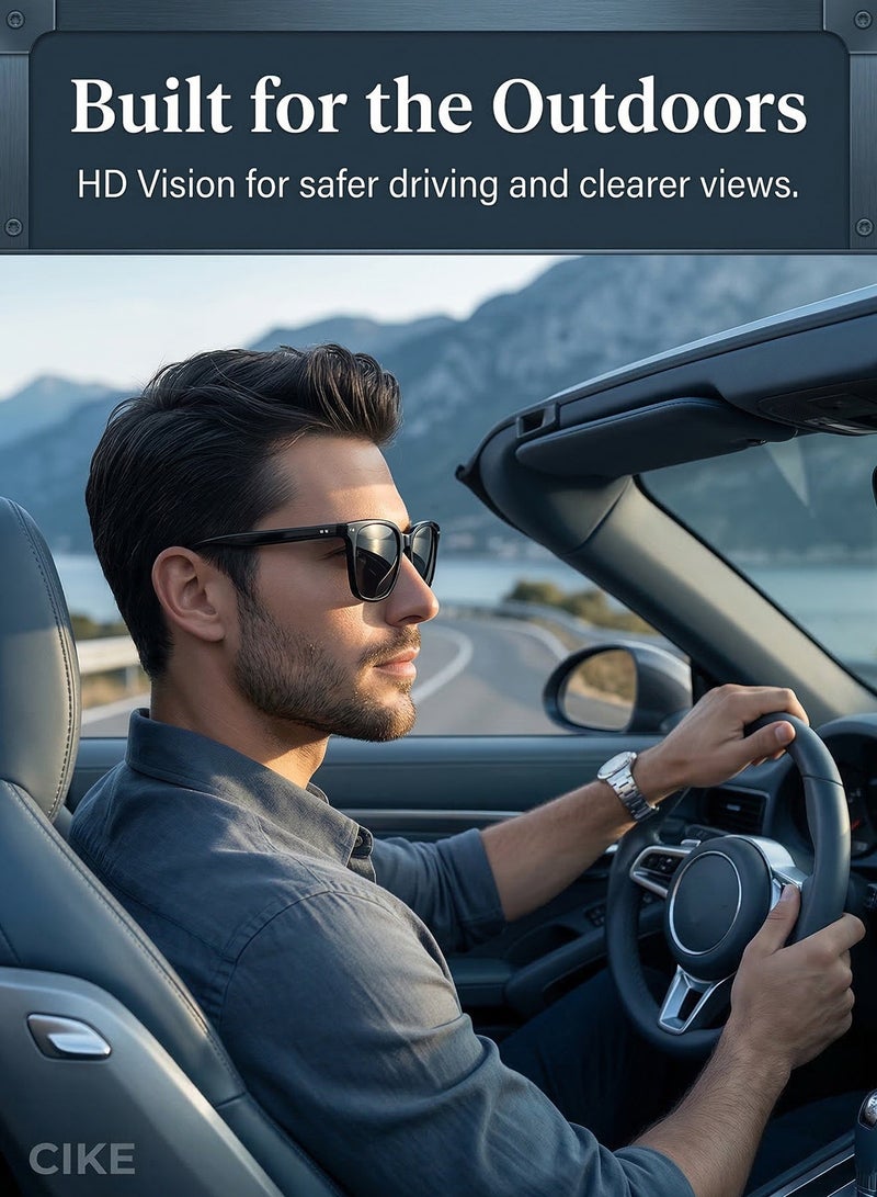 CIKE  Polarized Sunglasses for Men & Women - Lightweight Anti-Glare Sun Glass, HD Vision & 100% UV Protection for Driving and Outdoors - Image 3