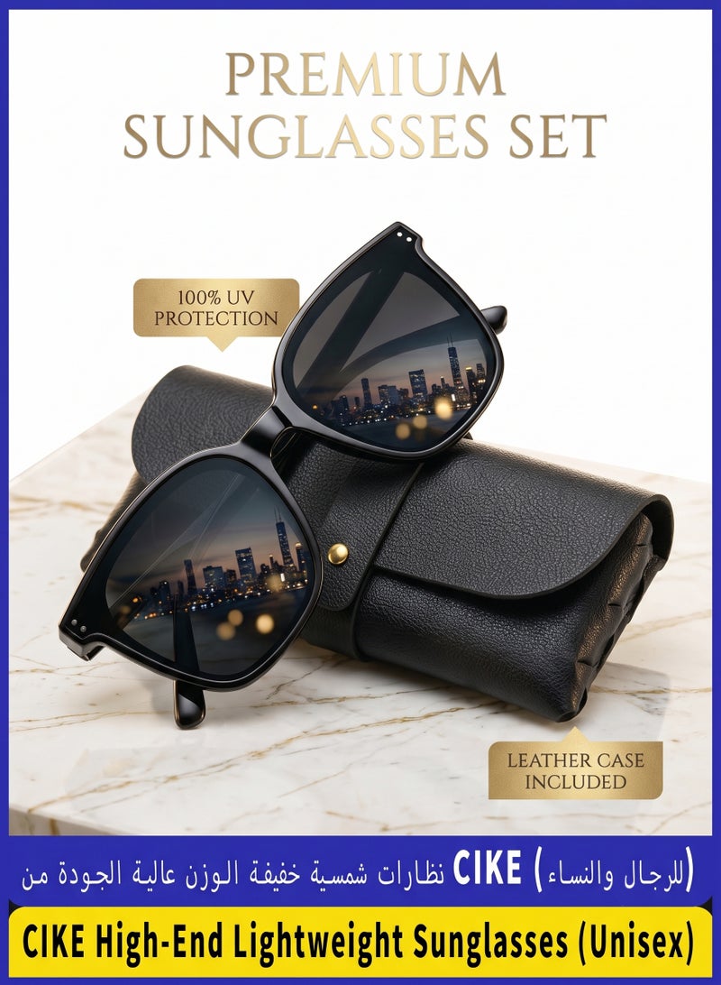 CIKE  Polarized Sunglasses for Men & Women - Lightweight Anti-Glare Sun Glass, HD Vision & 100% UV Protection for Driving and Outdoors - Image 1