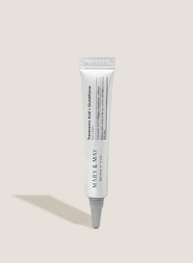 MARY & MAY Mary&May Tranexamic Acid + Glutathione Eye Cream Reduces Dark Circles & Uneven Skin Tone 1.05 Fl Oz / 30ml, Brightens & Revitalizes Eyes - Image 2