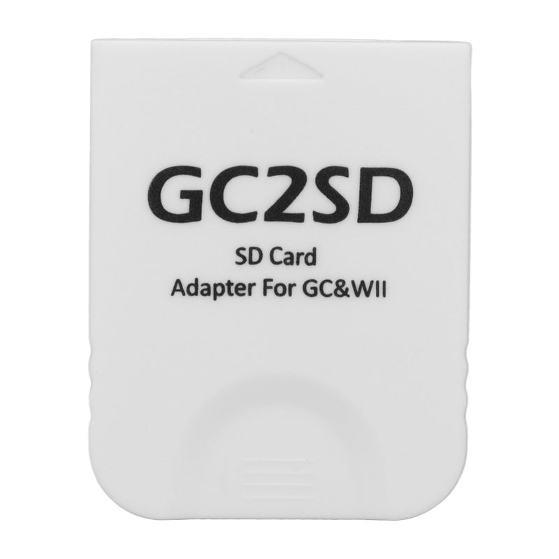 محول بطاقة الذاكرة GC2SD: دعم أقصى سعة 512 جيجابايت مصنوع من البلاستيك الأبيض (ABS) - قارئ بطاقات الذاكرة الصغيرة من النوع مايكرو قابل للربط والاستخدام لملحقات GC و Wii - Image 1