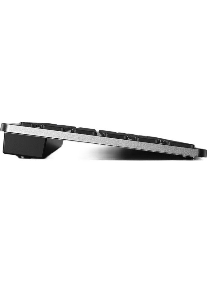 B.O.W Hangshi Hw098C Slim Wireless Keyboard, Chocolate Keys, Portable Office And Home Universal Keyboard, Gray And Black - Image 3