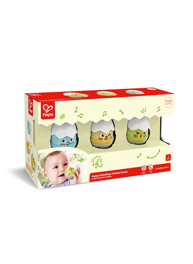 هيب هايب هابي هاتشلنجز بيض هزاز موسيقي خشخيشة - مجموعة من  قطع - Image 2